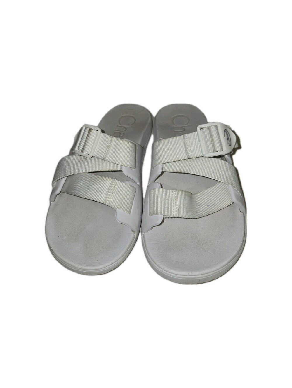 Chaco Chillos Slides Sandals w/ Adjustable Straps White JCH108260 Women's Size 6